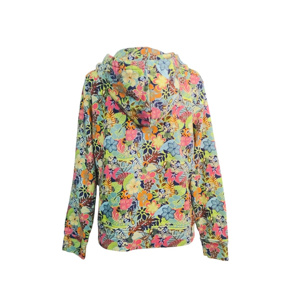 Disney World Minnie Mouse Tropical Full Hawaiian Maximalist Hula Zip Hoodie XL - Picture 9 of 11